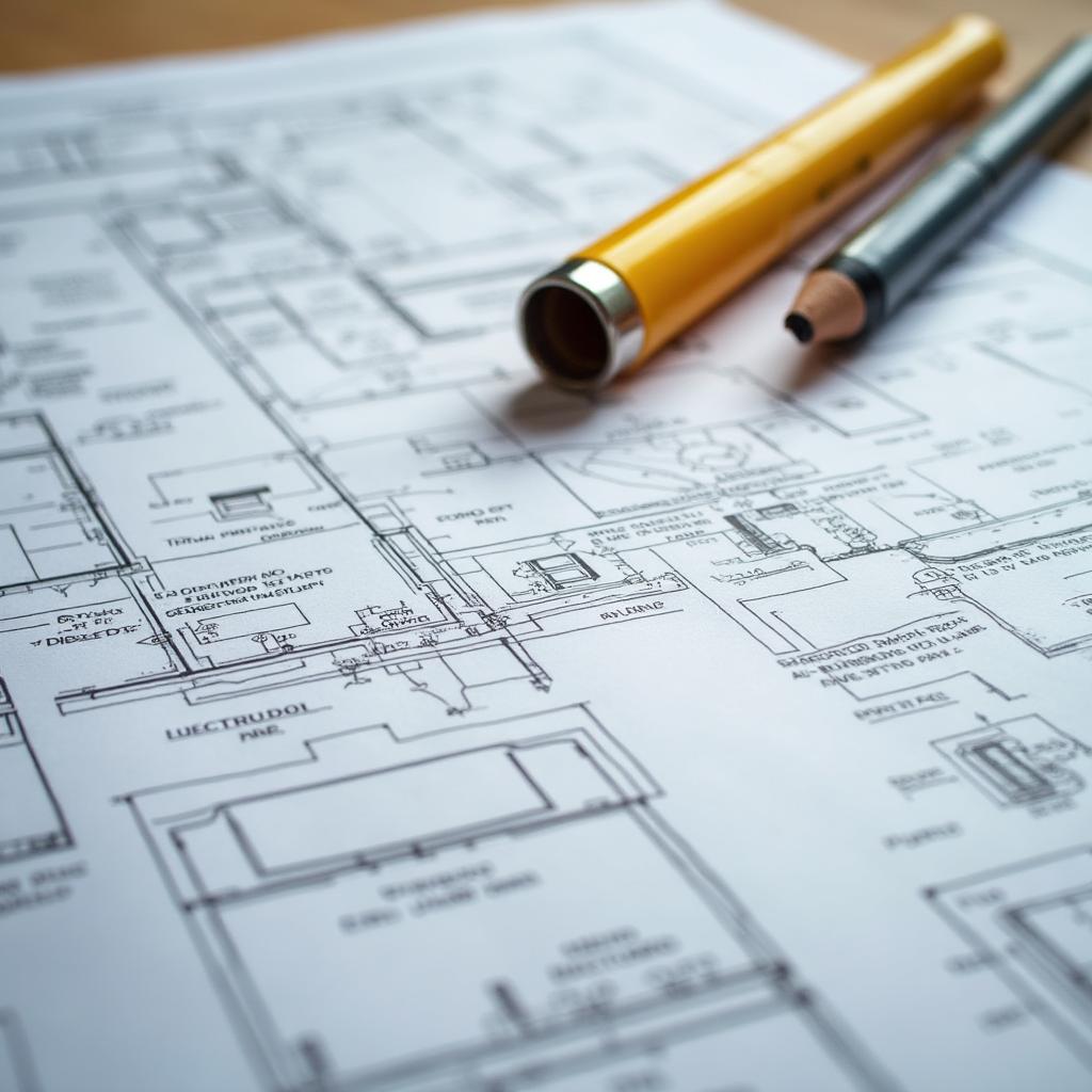 Electrical blueprints and construction plans