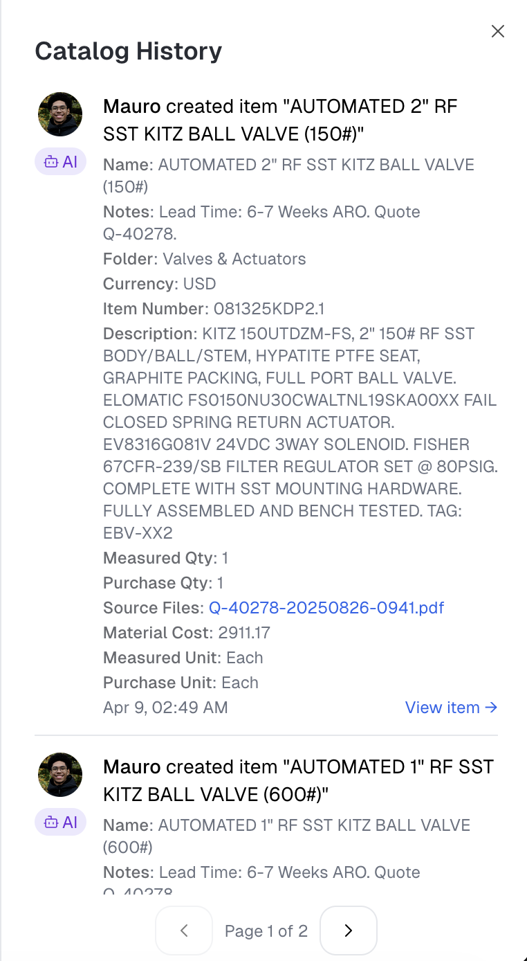 Full History Tracking